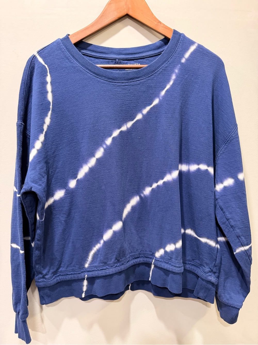 Athleta Sundown Sweatshirt II Eclipse Blue Tie Dye M